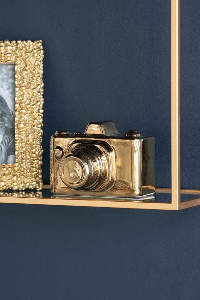 A&B Home Group Inc. - Wholesale Decorative Tabletop Object - 6x5x4" Griffiths Camera Accent - Gold1