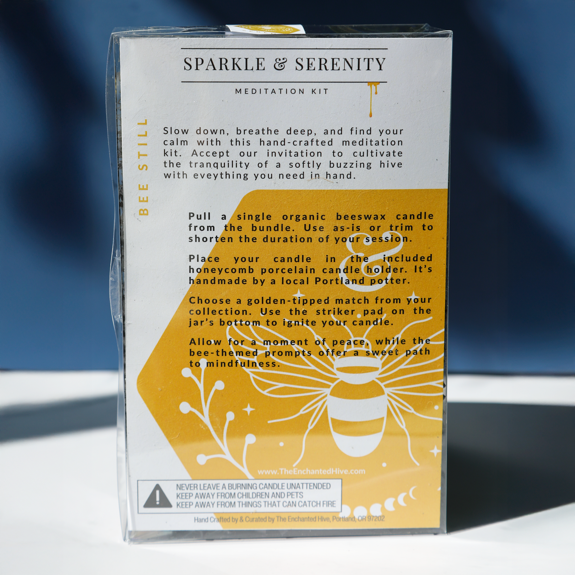 The Enchanted Hive - Wholesale Meditation Supplies - Sparkle & Serenity BEE STILL Personal Meditation Kit2