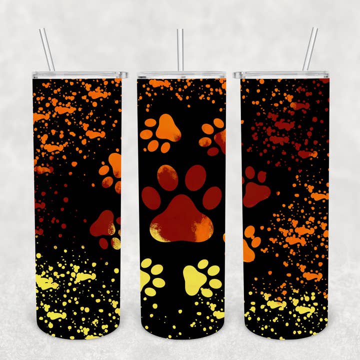 Gul/Orange Splash Paw - Engros for engroshandel hos Goalie Mom Designs