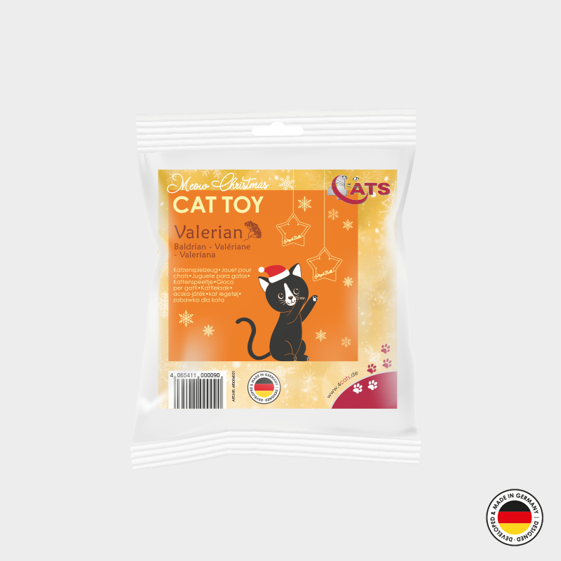 4cats Heimtierbedarf GmbH – Großhandel Haustierspielzeug – Katze – 4cats Fluffy Weihnachtsstern mit Baldrian – 6 Stück2