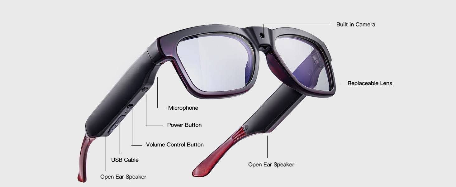 Dream The Impossible Technologies (DTI) - Wholesale Sunglasses - Unisex - Memospecs Video, Audio, & Blue Light Blocking Sunglasses1