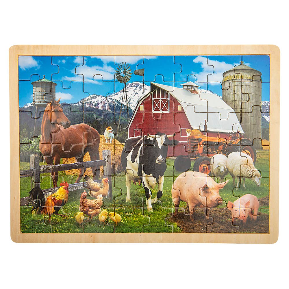 The Toy Network - Wholesale Puzzle - Kids - (T) 15.75" x 11.75" 48PC FARM PUZZLE0