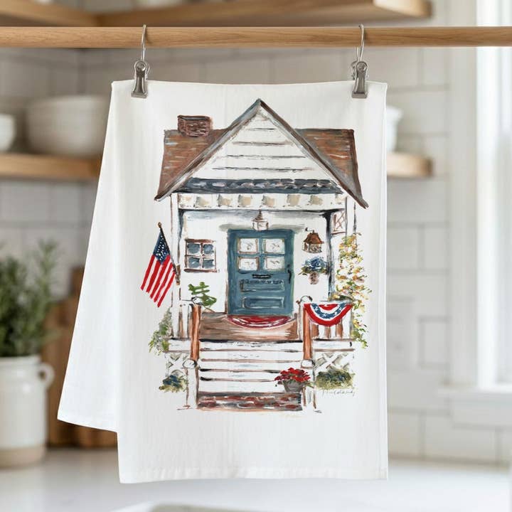 Pamela Cassidy Designs - Wholesale Tea Towel - 4th of July Kitchen Towel