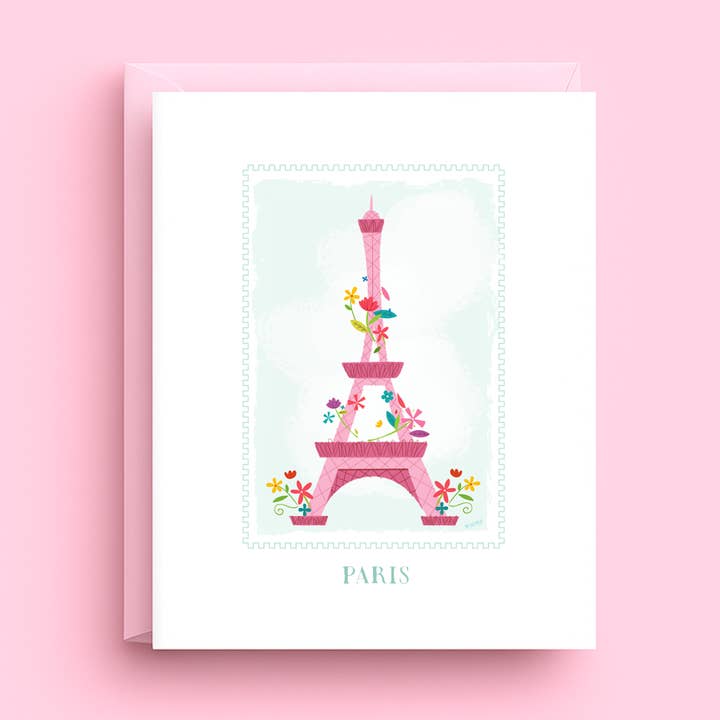 Eiffeltoren - Parijs Briefkaart voor wholesale door Nicole Marie Paperie