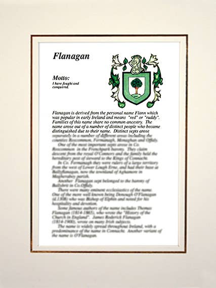 Flanagan por atacado de Family Histories