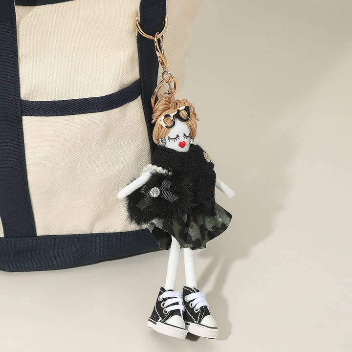 Sensibling Corp. - Wholesale Keychain – Women's - Camouflage Skirt Trendy Doll Keychain / Bag Charm