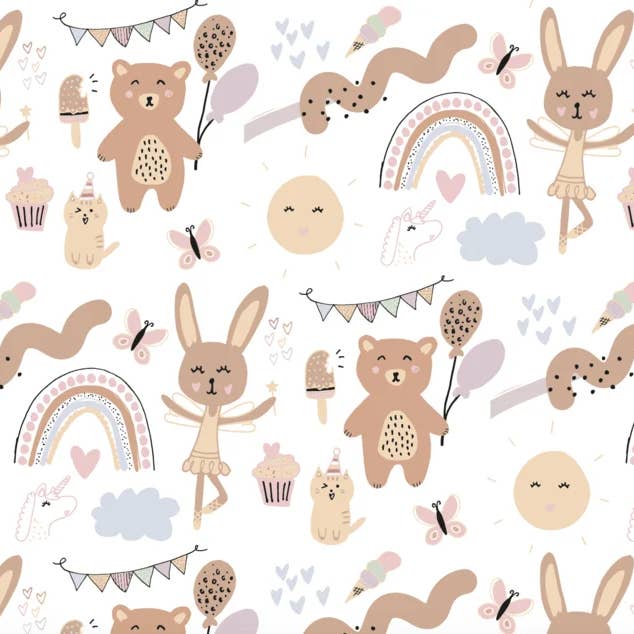 NynkeOntwerpt - Vendita all'ingrosso Carta da regalo in fogli - Carta regalo | kids girls | Illustrazione personale3