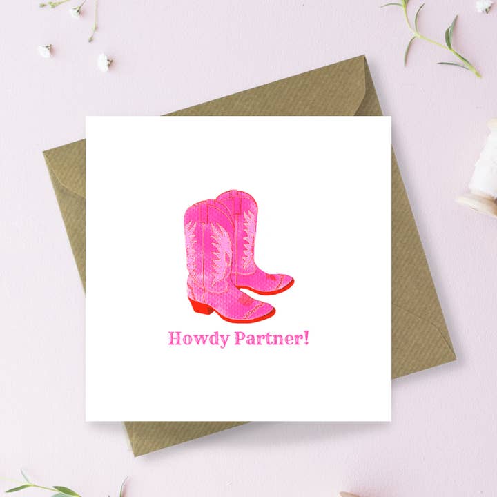 Cartão de Saudações Olá Parceiro por atacado de Sayers Studio