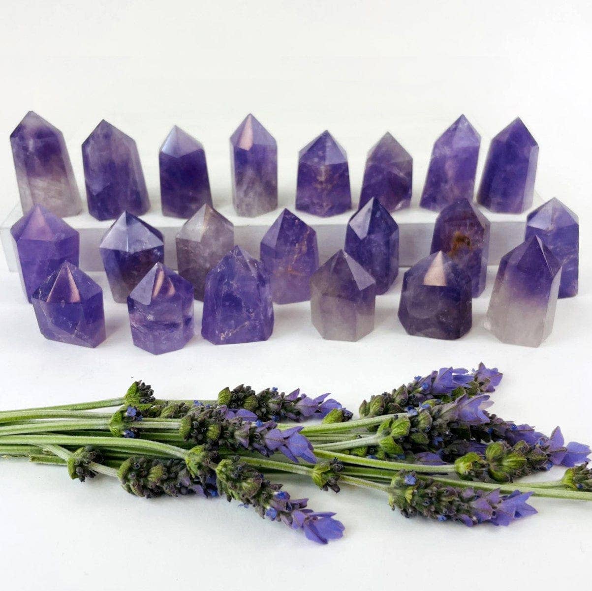 Rock Paradise - Wholesale Spiritual Stone/Crystal - Amethyst Crystal Tower - Calming Stone Metaphysical - YOU CHOOSE SIZE0