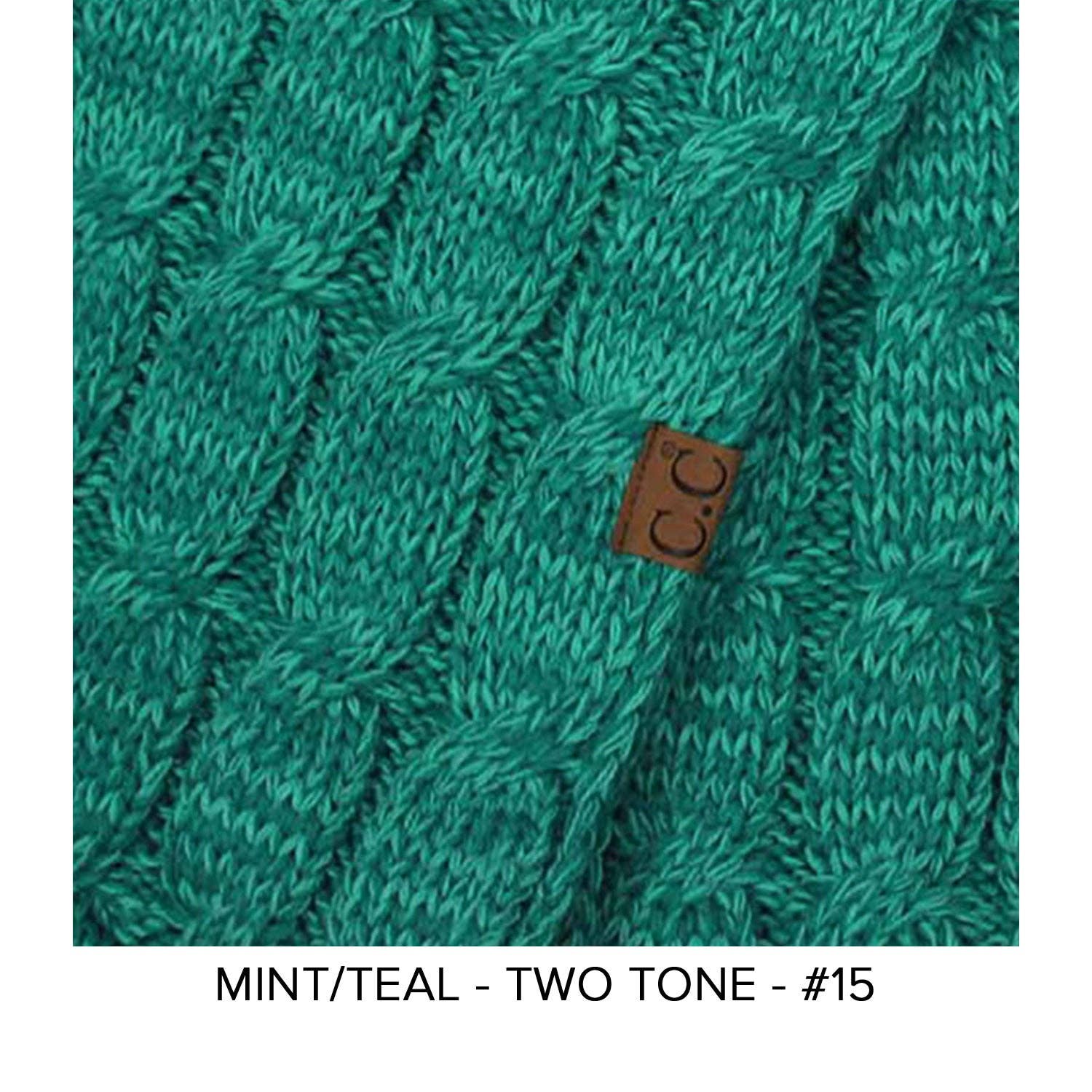 Truly Contagious - Wholesale Gloves - Women's - CC Beanie Wholesale 2-Tone Touchscreen Women's Gloves G-8006