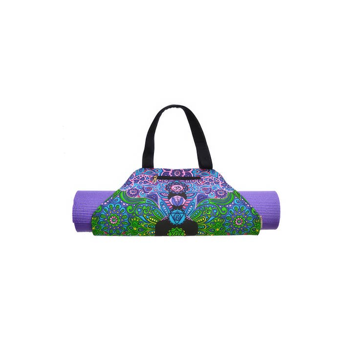 Gypsy Rose - Wholesale Yoga Bag - Psychedelic Chakra Yoga Cotton Hexagon Yoga Mat Bag1