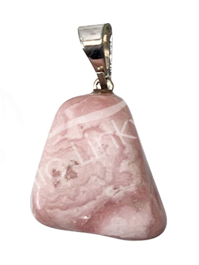 (PC)PENDANT - TUMBLED STONE RHODOCHROSITE 0.75-1.25" for wholesale by Oceanic Linkways Inc
