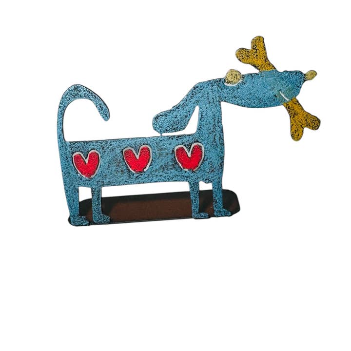 Whimsies – Engroshandel Bordpynt – Hund stående Bordplade Gave finurlige metalgaver dyreelsker3