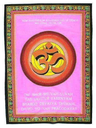 Om Meditation Tapestry for wholesale by Kimago's Home