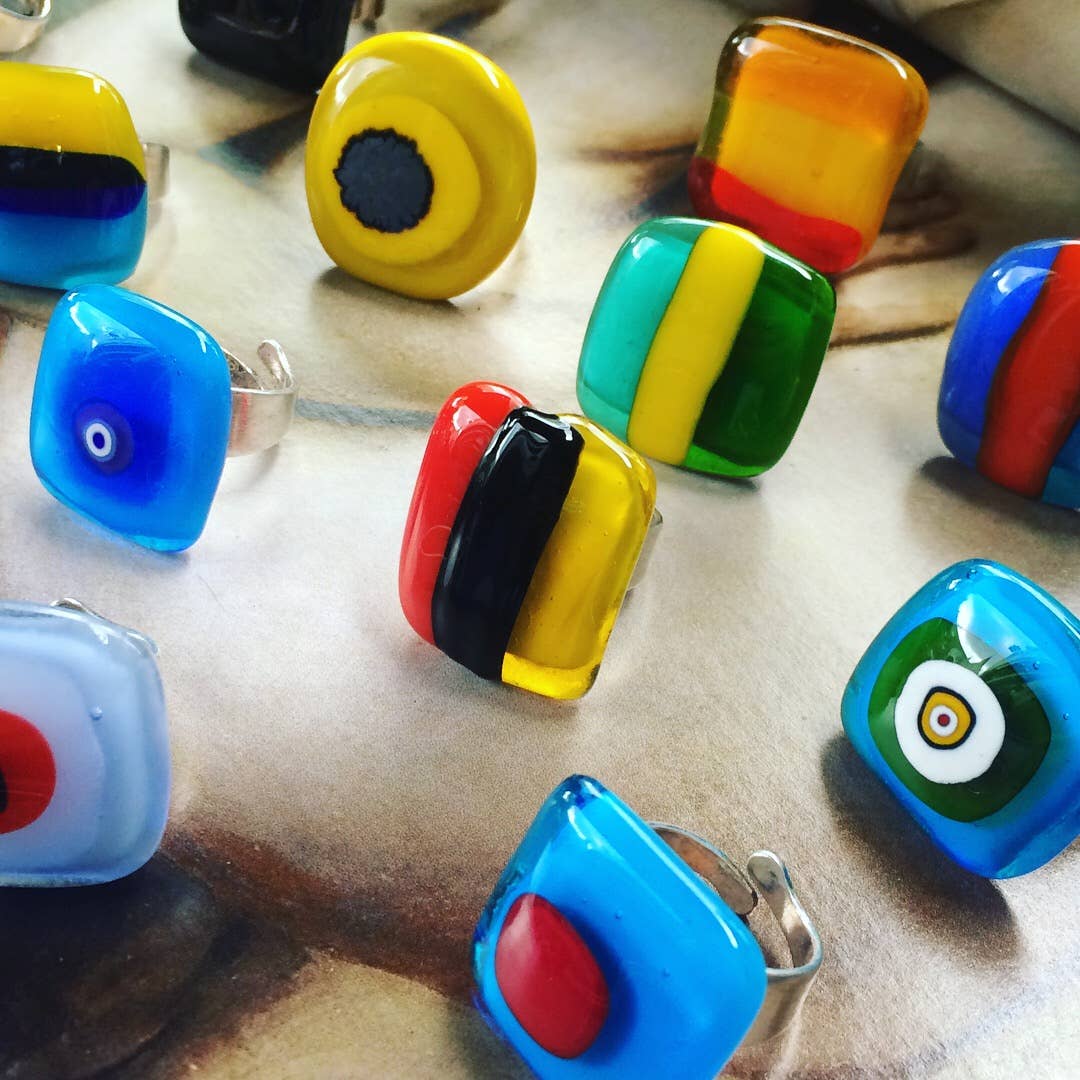 Rachel Ortiz - Wholesale Cocktail/Statement Ring - Murano ring3