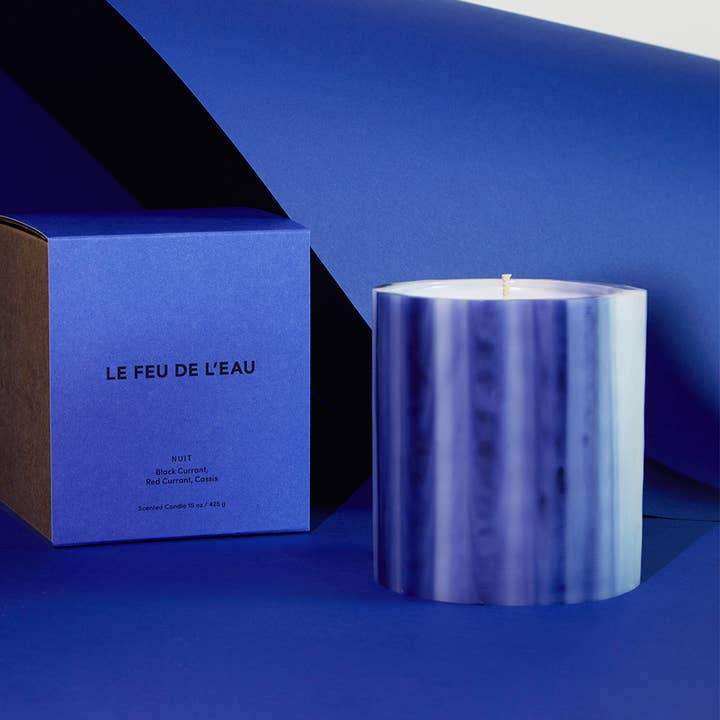 Le Feu De L'eau - Wholesale Jar/Filled Candle - Nuit, 15oz wax vessel