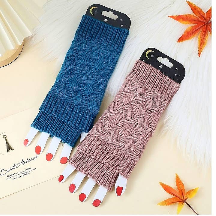 Diacly - Wholesale Gloves - Women's - 12pk Women Arm Hand Knitted Mittens Gloves