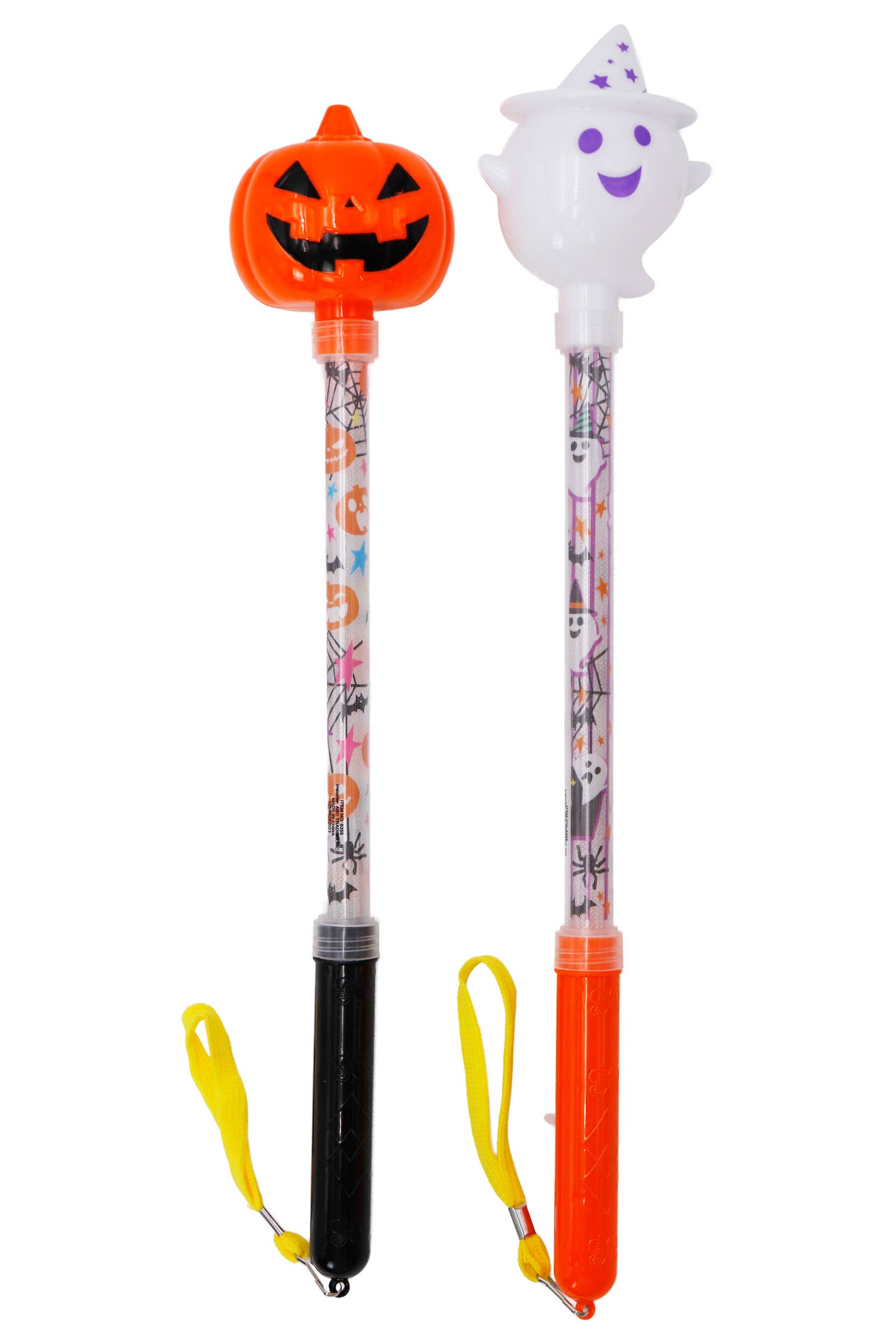 ASSORTEREDE Spøgelsespumpkinhoved Farverig LED-lysende stav for engroshandel på Faire1