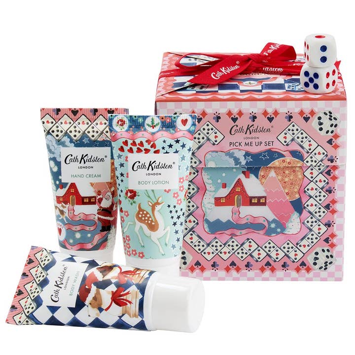Cath Kidston Christmas Journey body gift set and two dice and other Purchase Wholesale dice erasers. Free Returns & Net 60 Terms on Faire trending on Faire.