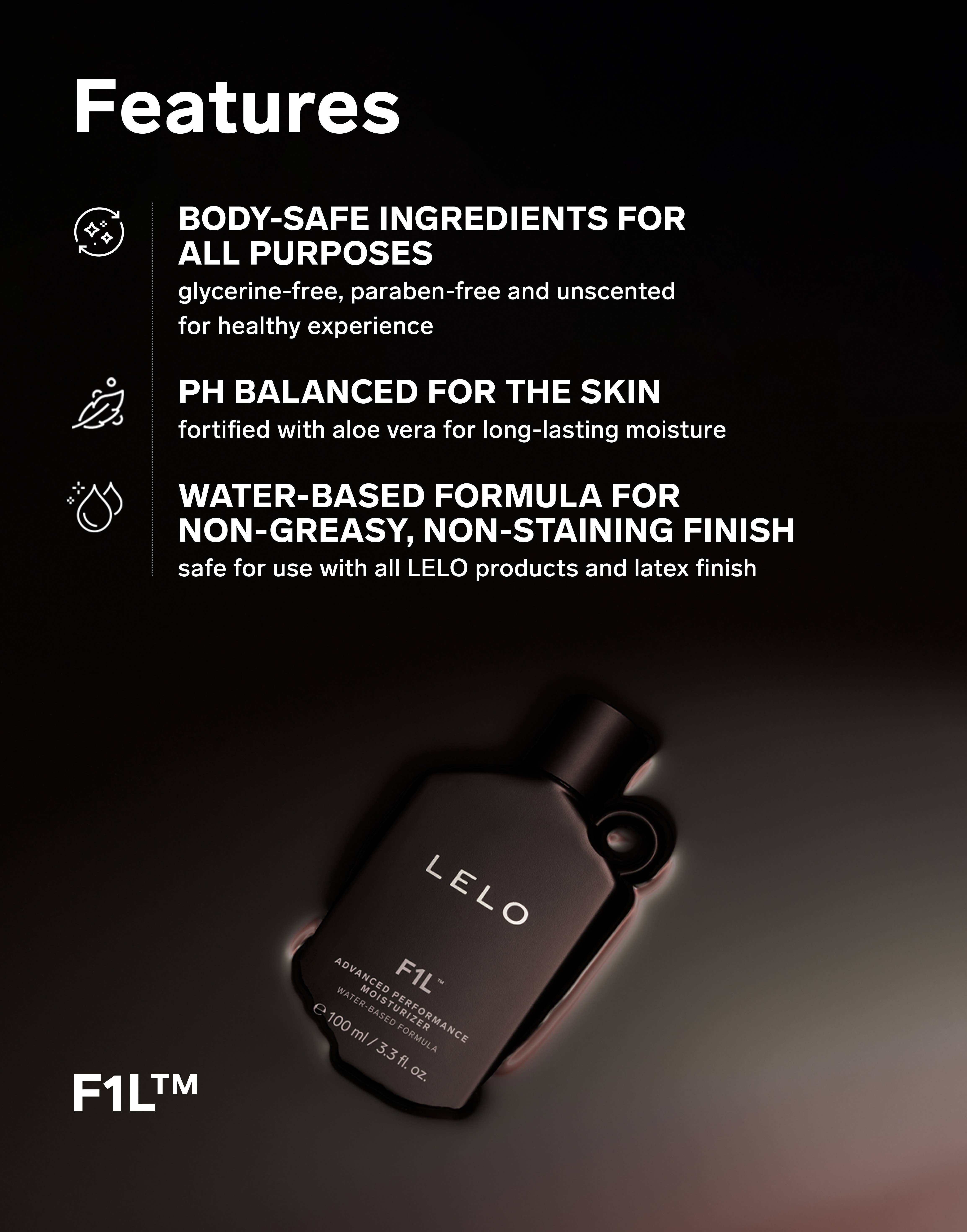LELO - Vente Lubrifiants - Crème hydratante personnelle F1L2