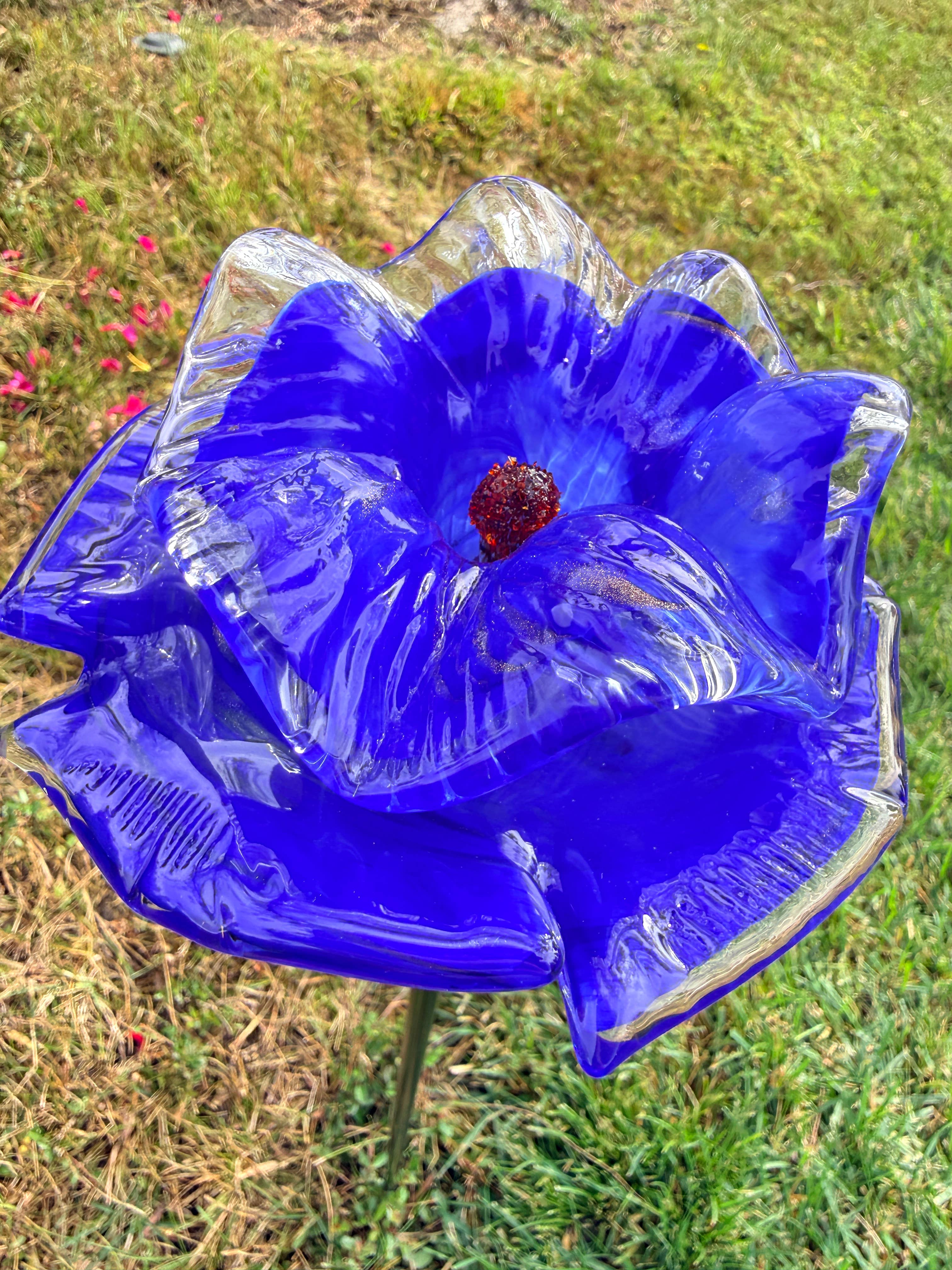 ApricotMint - Vente Piquets de jardin/pelouse - Piquet à fleurs en verre d'art, assorti, 6 couleurs, lot de 217