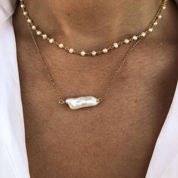 Christina Christi - Wholesale Pendant/Charm Necklace - Pearl Jewellery, Rosario Necklace, White Necklaces, Women6