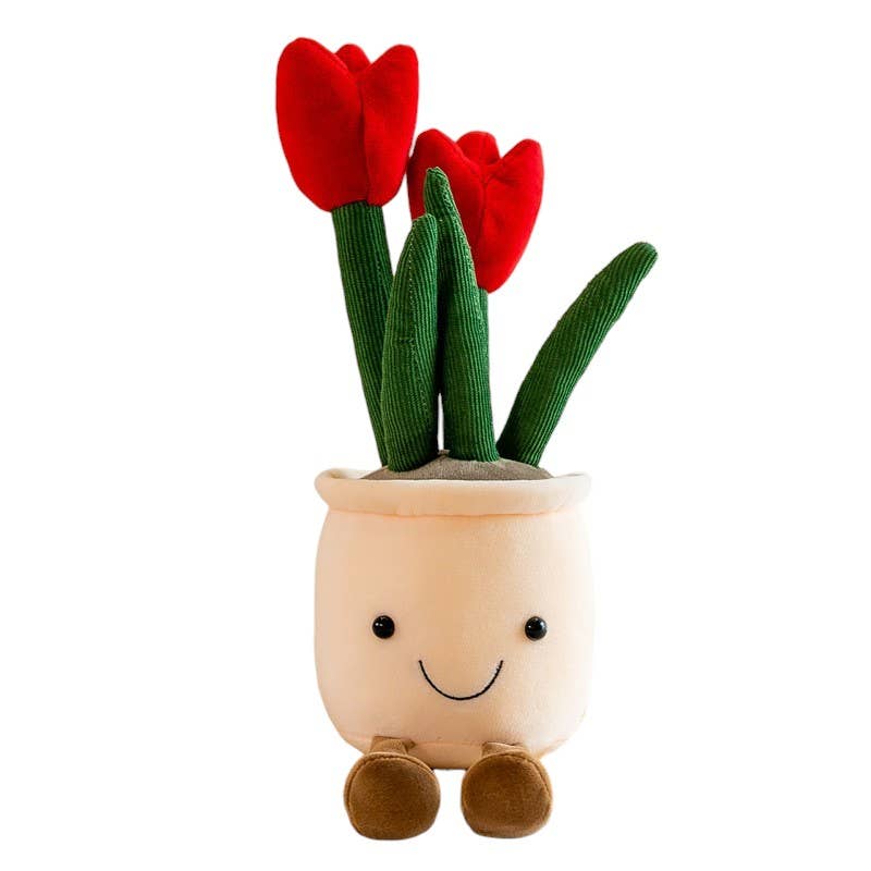ToyalFriends - All Import Duties Covered! - Wholesale Stuffed/Plush Toy - Kids & Baby - 35cm Tulip Plush Toy | Cute Smiling Flower Pot Stuffed Doll3