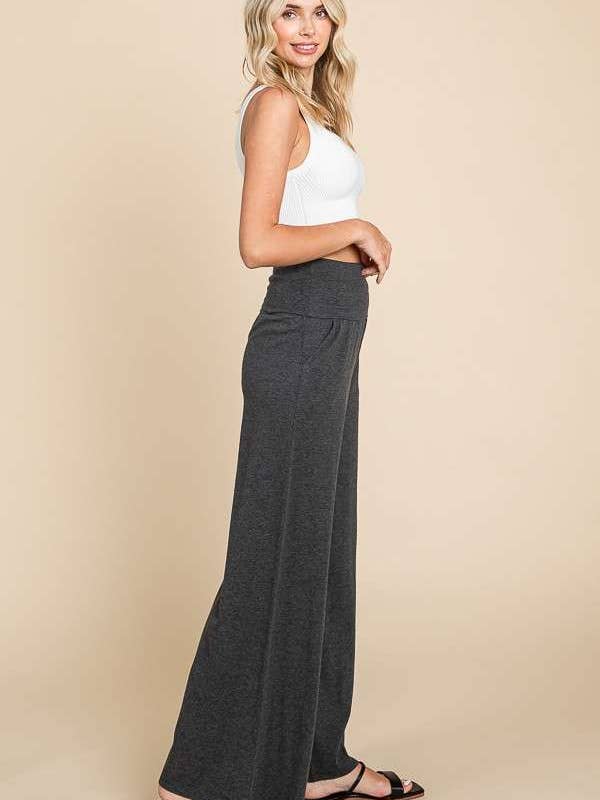 Culture Code - Wholesale Pants - Women's - CJP1763 - FOLDABLE WAIST BAND PALAZZO PANTS17