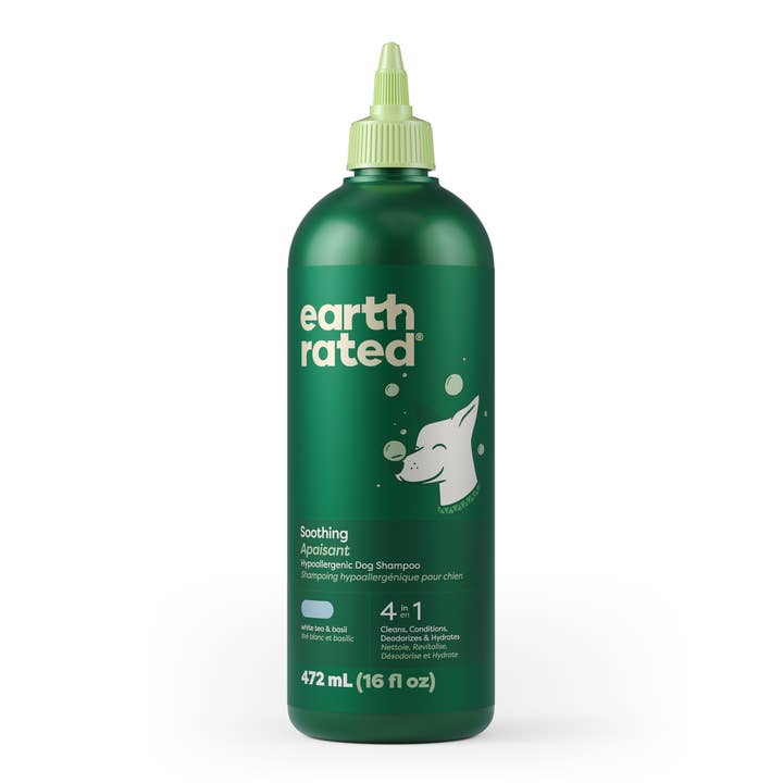 Earth Rated 3 in 1 Dog Shampoo Short Coat 16oz for wholesale by Pet Palette Distribution