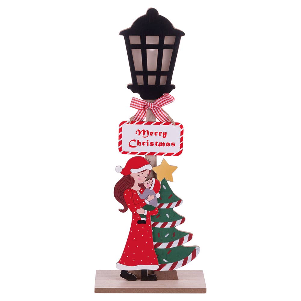 VdE Tivoli 1996 - Wholesale Ornament Set - XMAS LAMP MERRY XMAS 2 ASS H 45 CM5