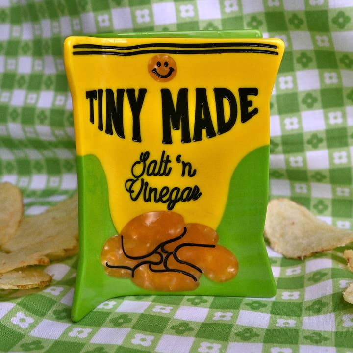 Salt & Vinegar Chip Bag Clip for wholesale by Tiny Made