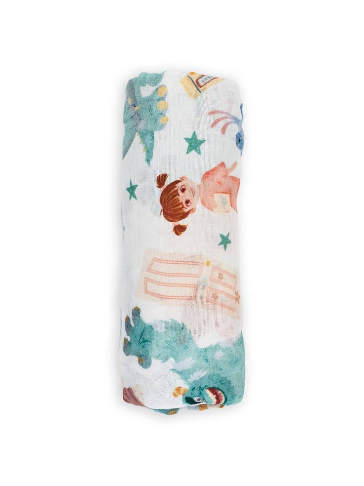 Ellie Sue - Wholesale Swaddle - Baby - Monsters Muslin Blanket
