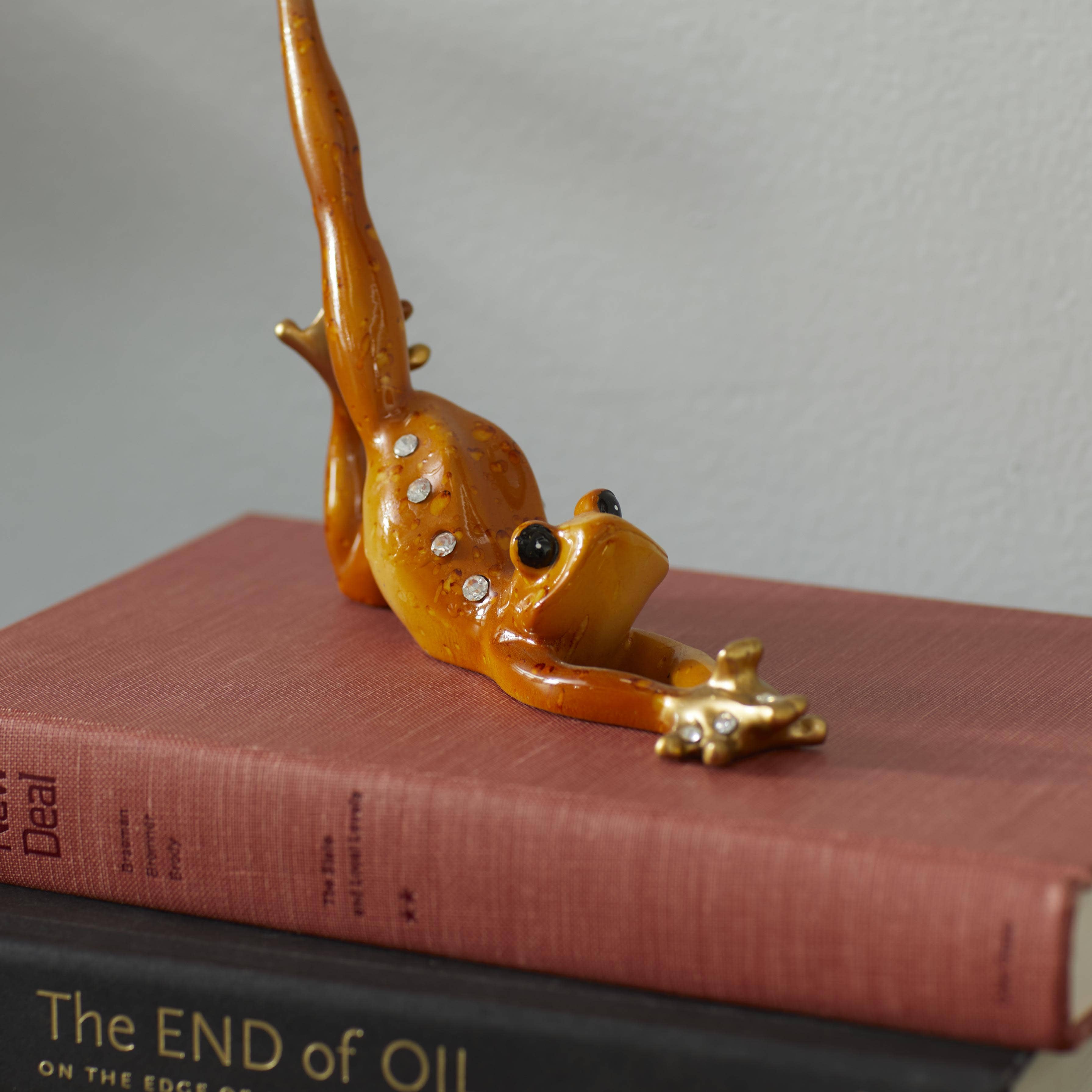 Import Corner – wholesale Sculpture – A-69384: POLYSTONE FROG 3 ASSORTED 7"H, 6"W7