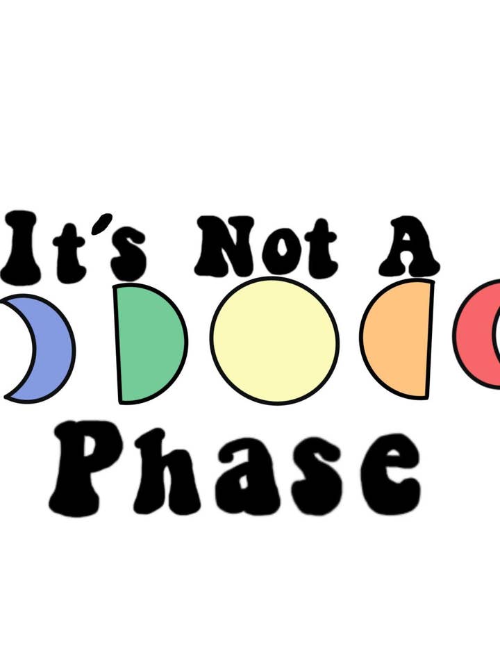 It's Not a Phase Pride Tshirt for wholesale by Chaotic Crystal Chick Co.