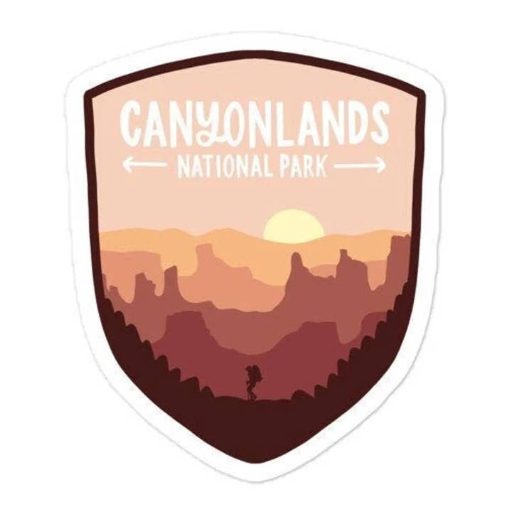 Canyonlands National Park – Weatherproof Sticker for wholesale by Colleen Goldhorn Creative Co