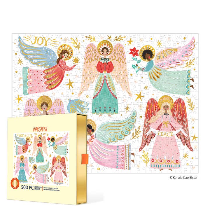 Heavenly Angels 500 Piece Christmas Puzzle for wholesale by WerkShoppe