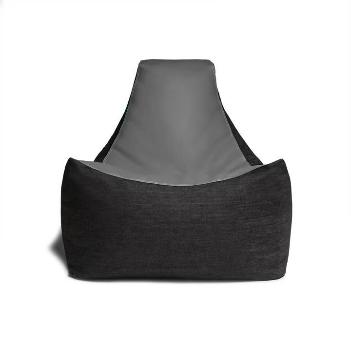 LuvU - Wholesale Chair - Jaxx Pixel Gamer Bean Bag Chair, Premium Vinyl / Dark Denim26