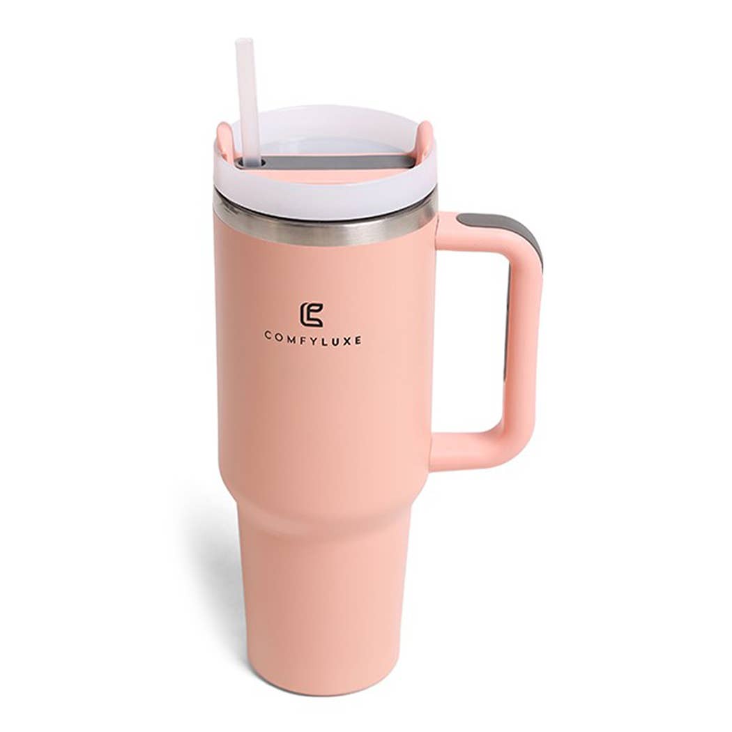 Fashion City - Wholesale Insulated mug/tumbler - Solid Colored 40oz Tumbler with Handle and Straw9