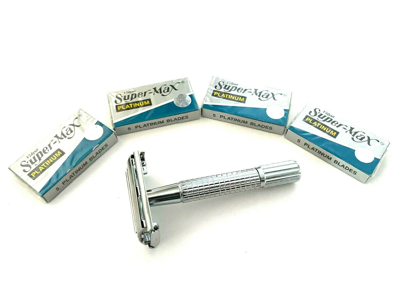 HASHIR PRODUCTS - Wholesale Razor - Men's - Men’s Traditional Classic Double Edge Chrome Shaving Safety Razor + 20 Blades1