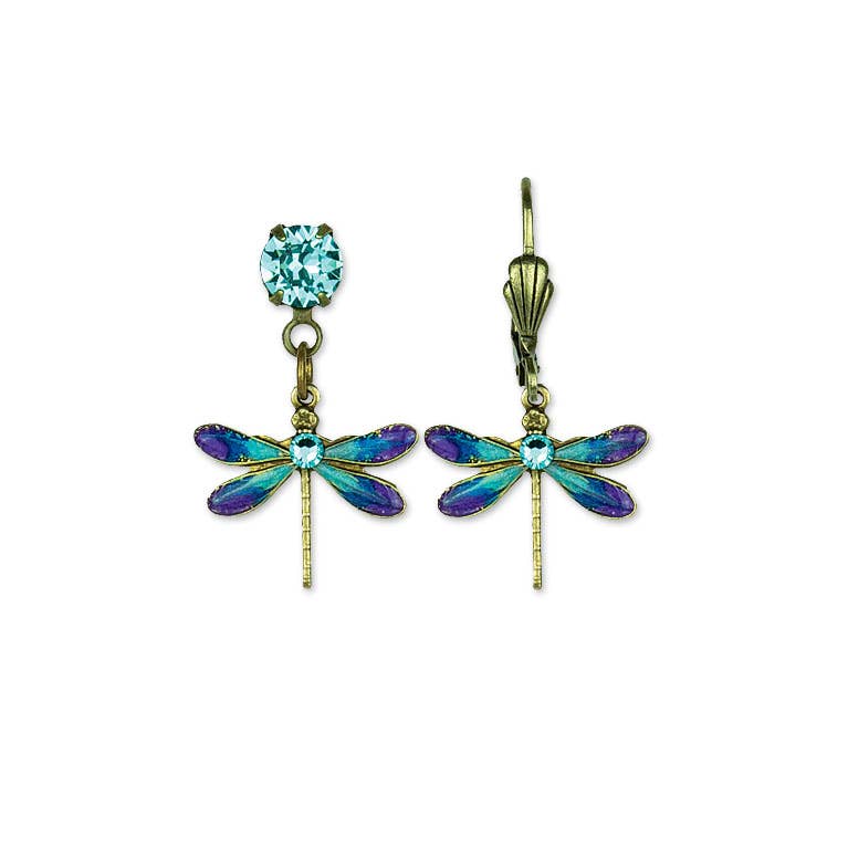 Anne Koplik Designs, Inc. - Wholesale Dangle earrings - Aveline Crystal Dragonfly Earrings
