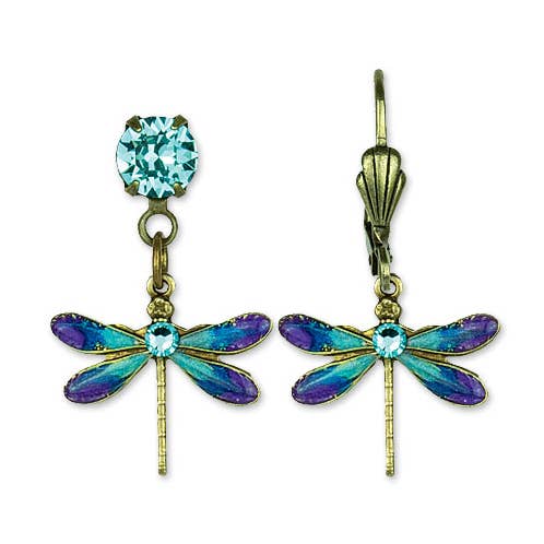 Anne Koplik Designs, Inc. - Wholesale Dangle earrings - Aveline Crystal Dragonfly Earrings0
