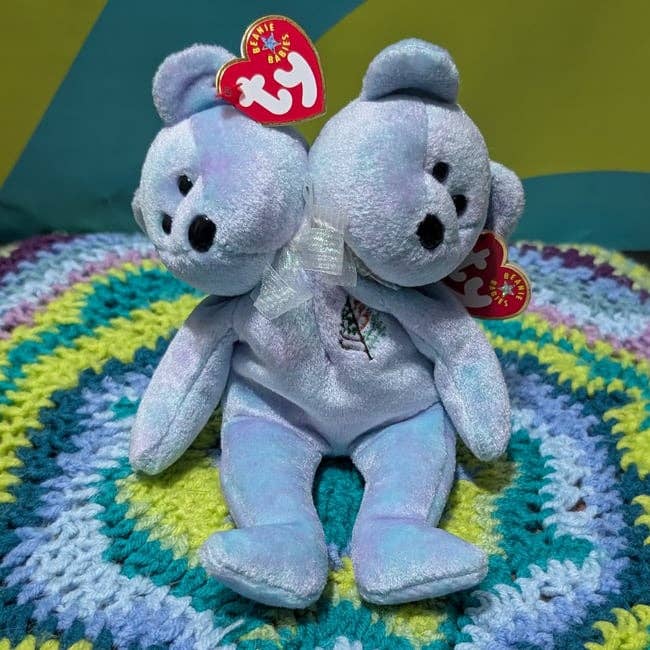 SpillProofLiquid - Wholesale Stuffed/Plush Toy - Kids & Baby - Handmade TY 2 Headed Polycephaly Beanie Baby Bears - Asstd20