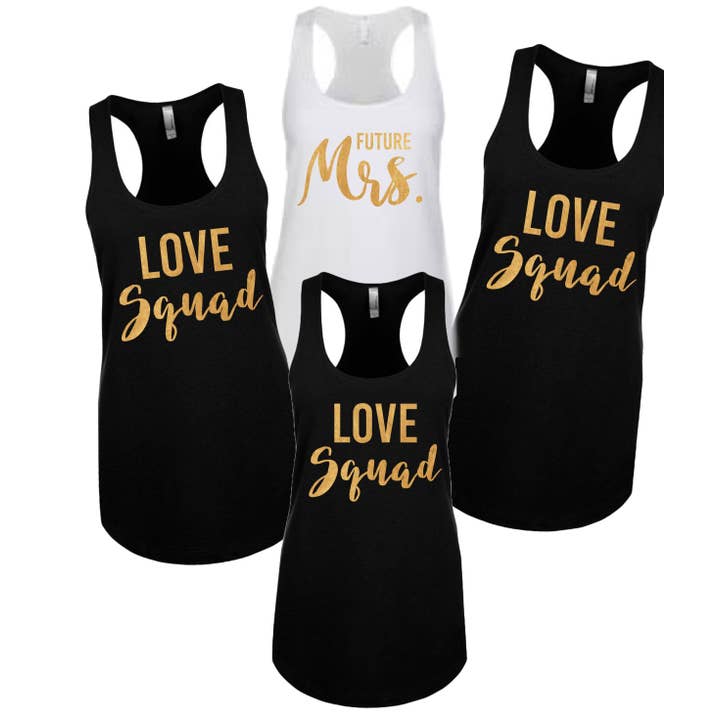 Wife of the party shirt, Bride and Bridesmaid shirts| Bachelorette tanks| girls trip shirts| bachelorette shirts| Love Squad | bridesmaid shirt for wholesale by Ruston Rose