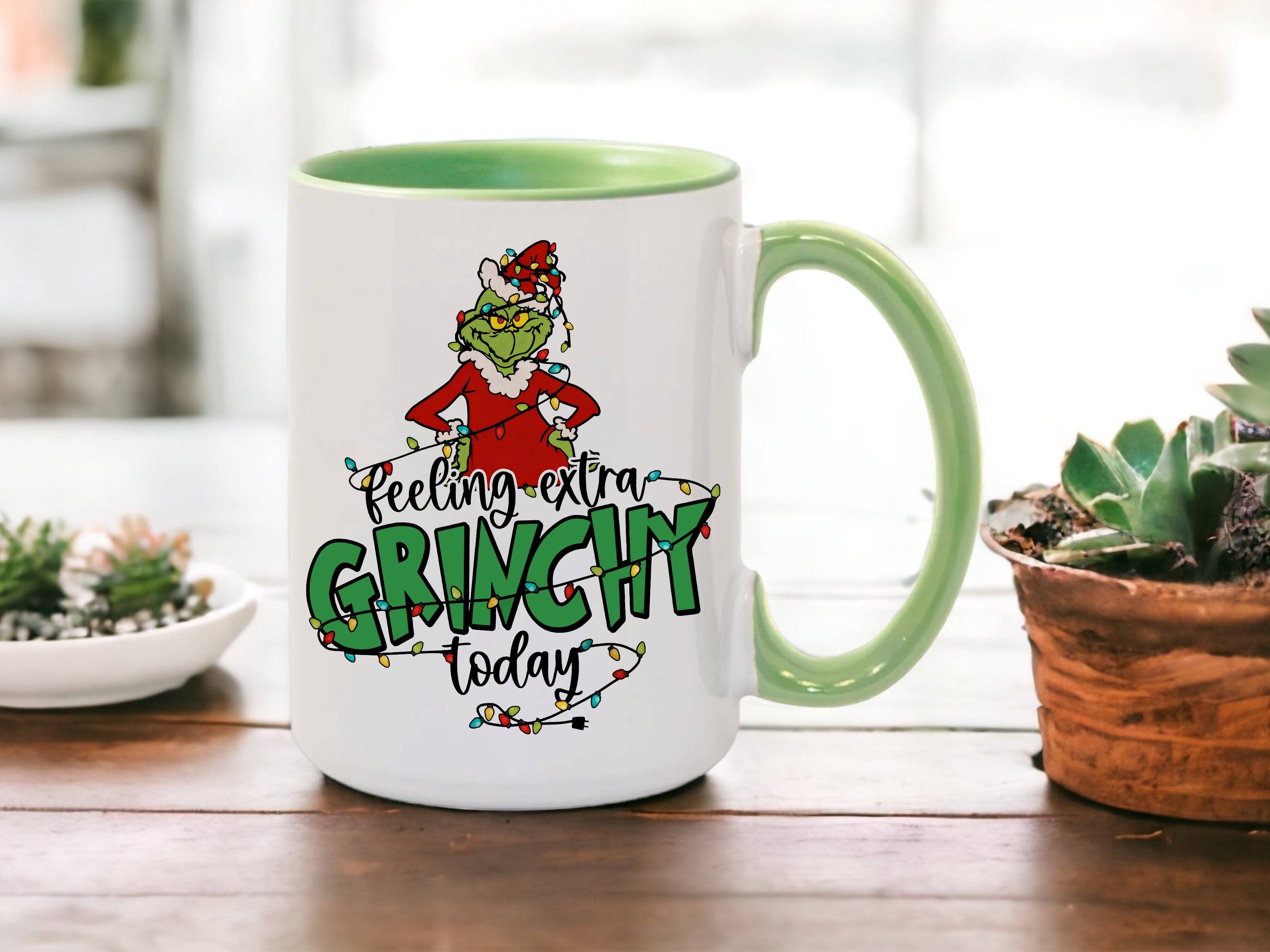 Oakbury Designs - Vendita all'ingrosso Tazza - Sentendosi particolarmente Grinch oggi | Tazza da caffè in ceramica da 15oz1