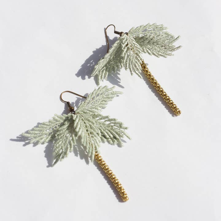Palmtrees Earrings for wholesale by This Ilk