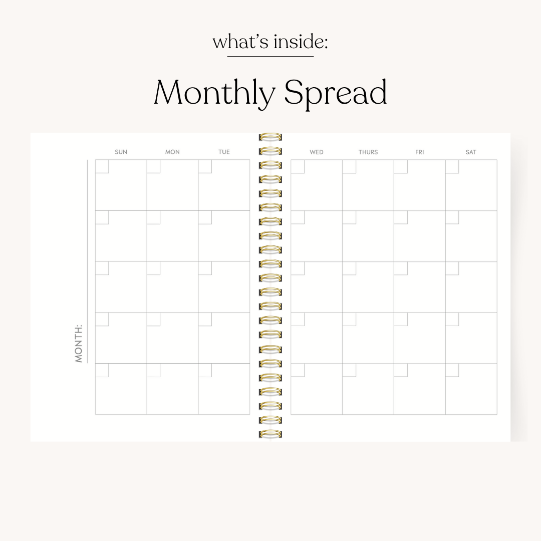 Elyse Breanne Design - Wholesale Planner - Terracotta Floral Undated Planner | Fall & Halloween5