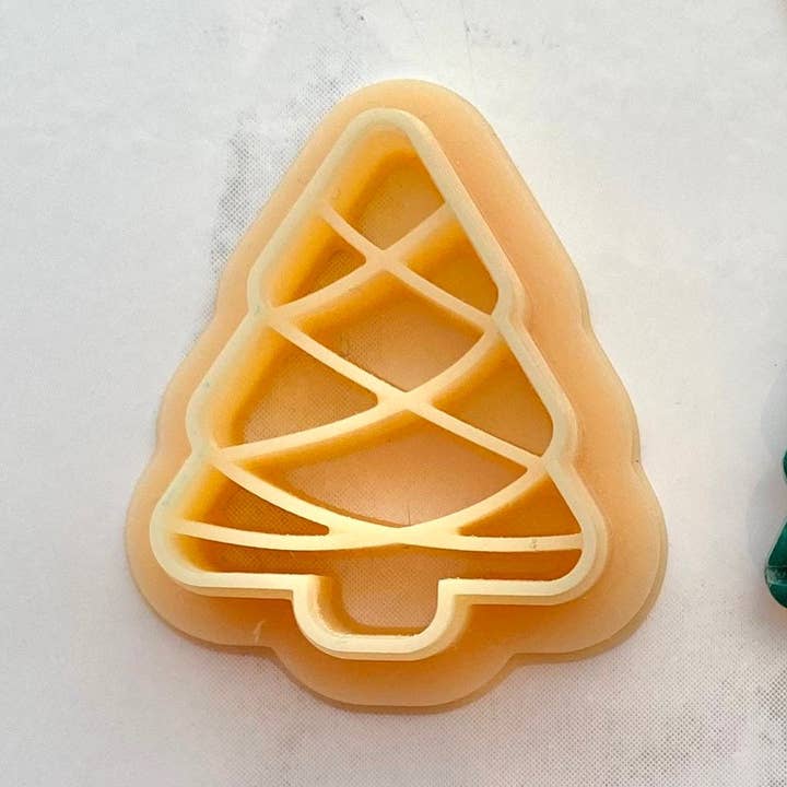Detailed Christmas Tree Clay Cutter for wholesale by EllaRaeMouldsVinyls