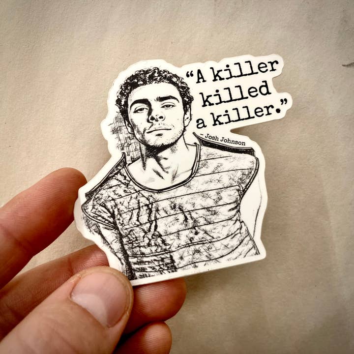 Dark Matters Designs - Wholesale Sticker - "A Killer Killed A Killer" - Luigi Mangione Sticker0