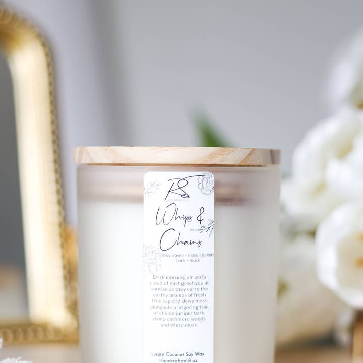 RoomSmells - Wholesale Jar/Filled Candle - Whips & Chains - 8 oz Candle