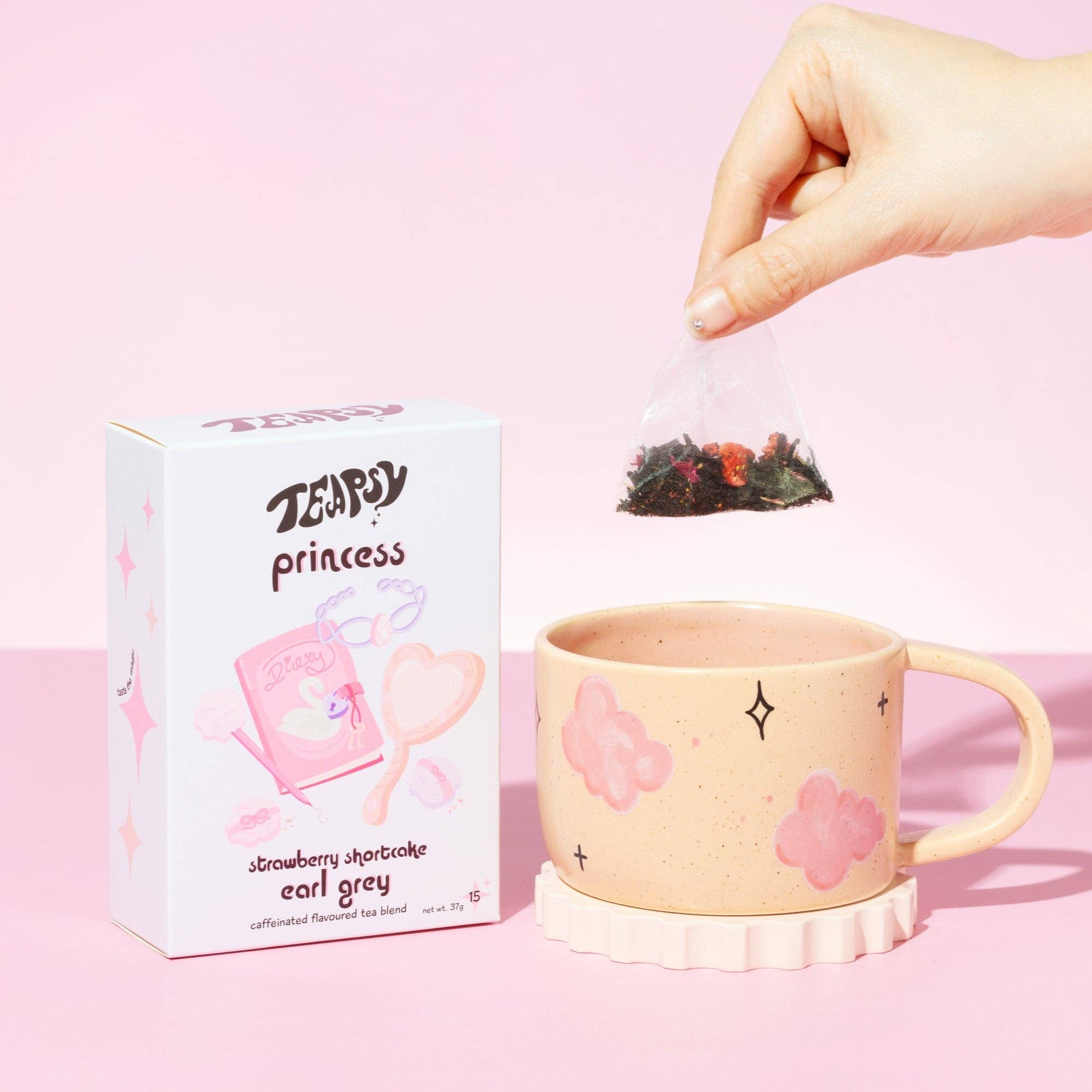 Teapsy – wholesale Tea bags – Strawberry Shortcake Earl Grey Tea - Princess3